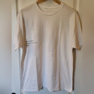 Post Malone Twelve Carat 2022 Tour VIP Double Sided White Concert T-Shirt Sz L